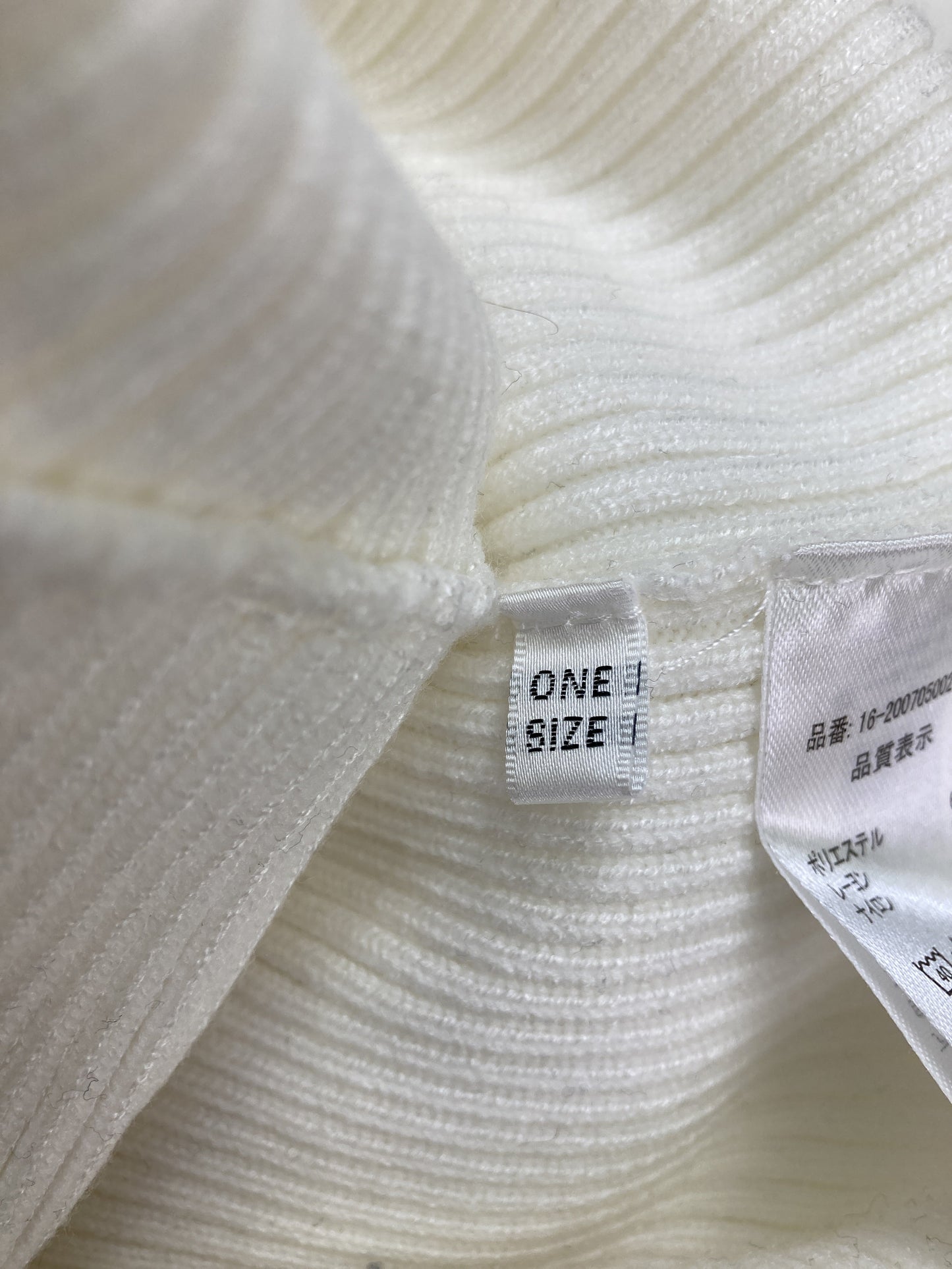 ニット/セーター/トップス/ホワイト/ONE SIZE