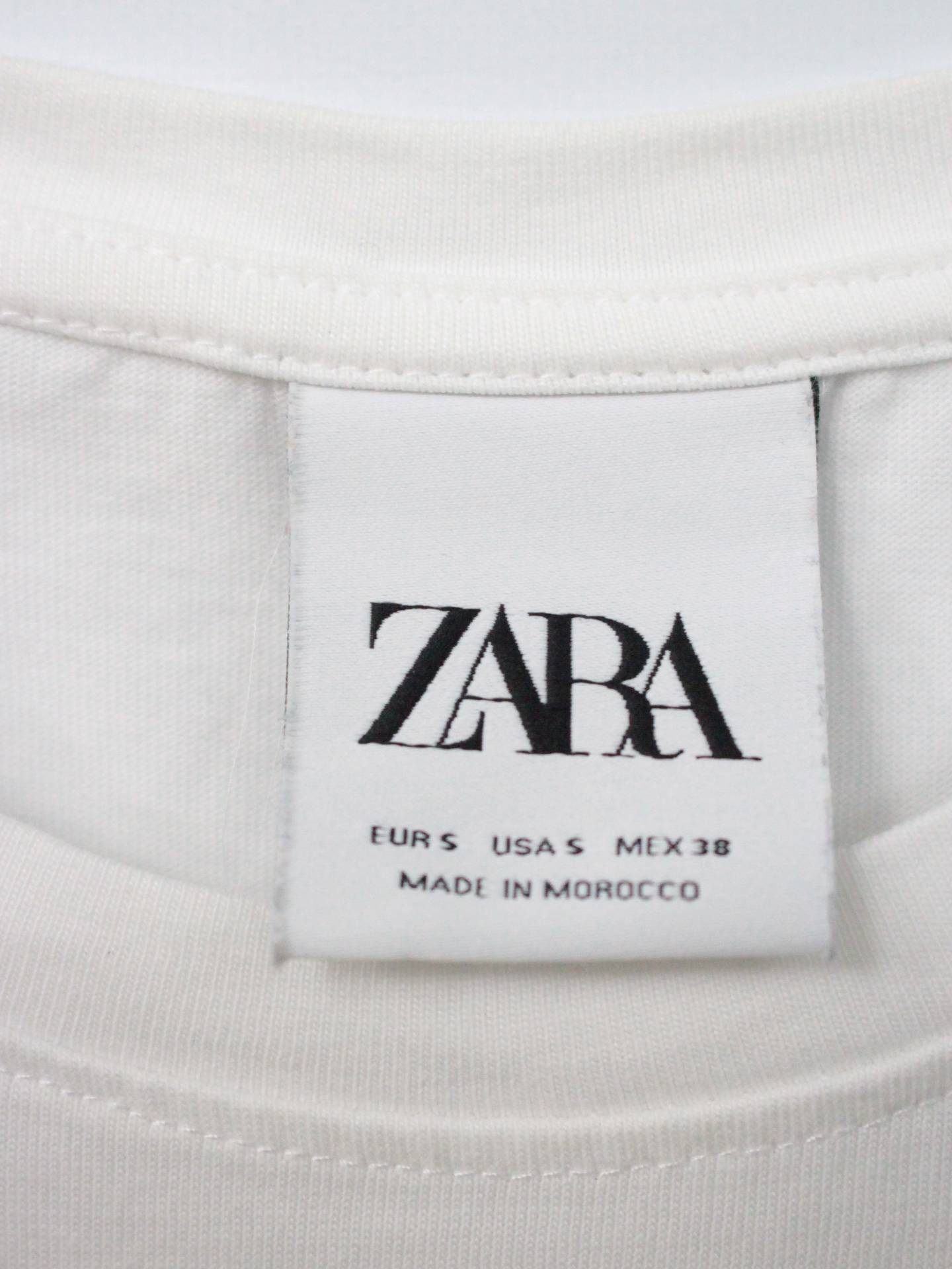 ZARA/Tシャツ/カットソー/トップス/ホワイト/S