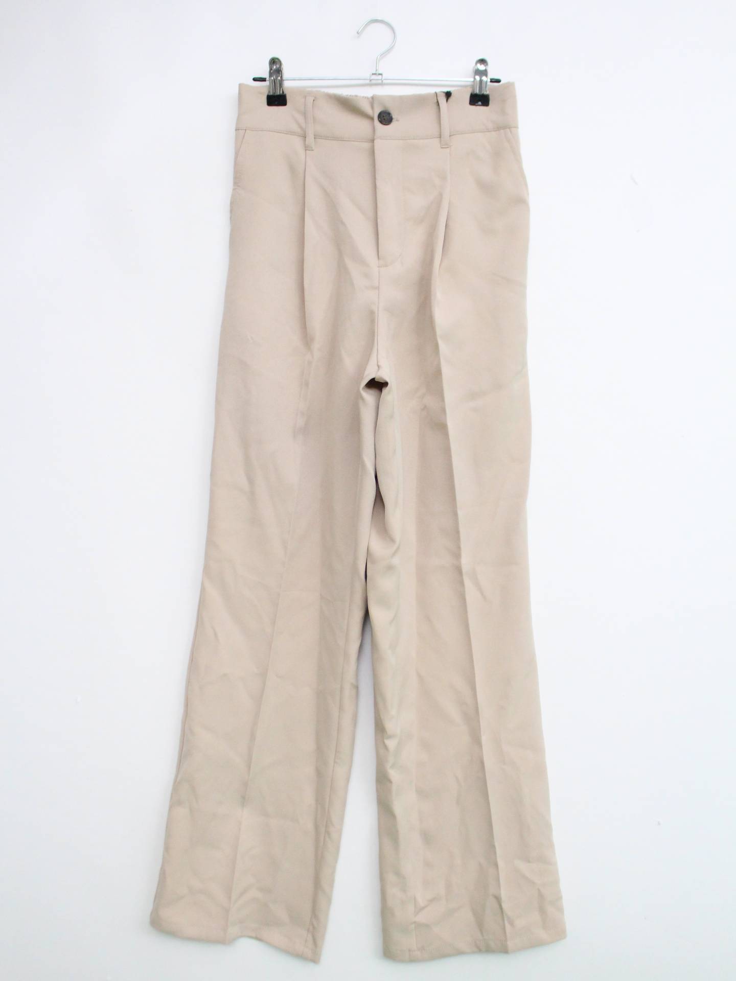 moment+/スラックス/パンツ/ベージュ/L