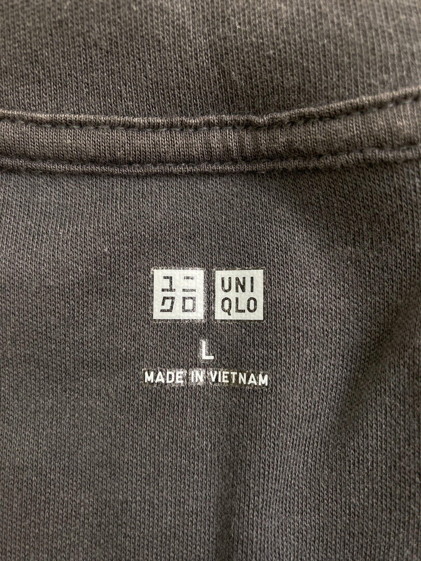 UNIQLO/ユニクロ/Tシャツ/カットソー/トップス/グレー/L