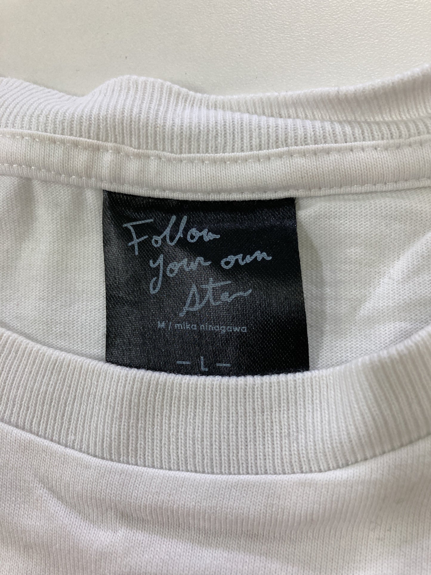 Follow your own star/Tシャツ/カットソー/トップス/ホワイト/L