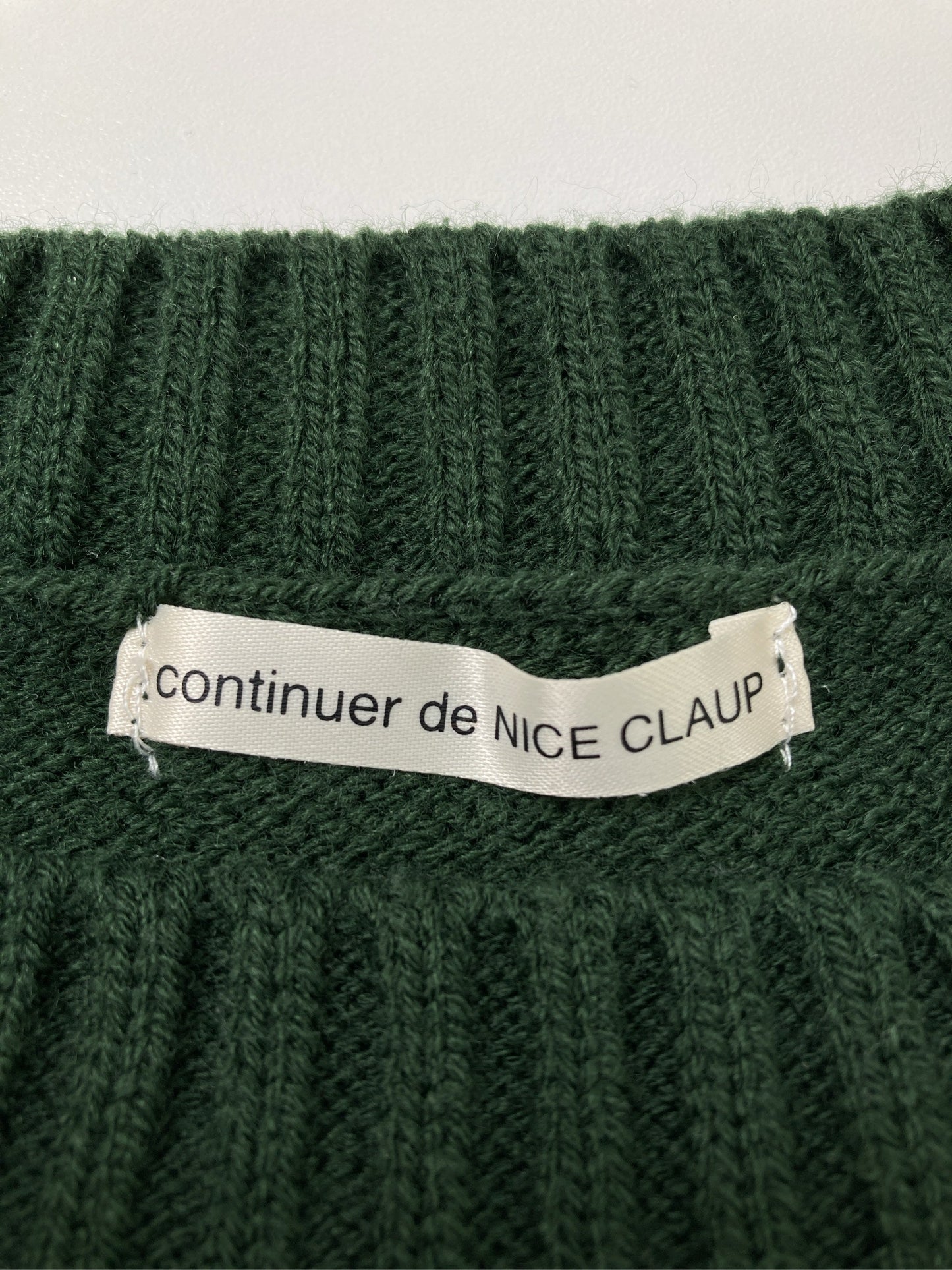 continuer de NICE CLAUP/コンティニューデナイスクラップ/ベスト/トップス/グリーン