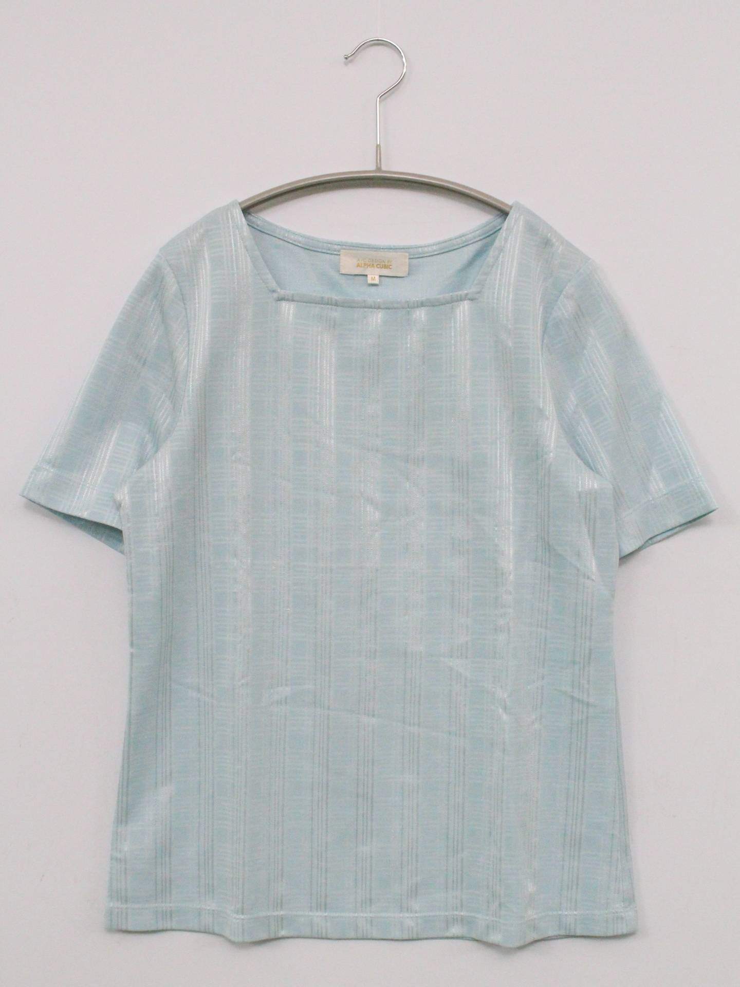 ALPHA CUBIC/Tシャツ/カットソー/トップス/スカイブルー/M