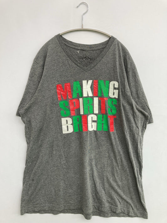 Tシャツ/カットソー/トップス/グレー/2X