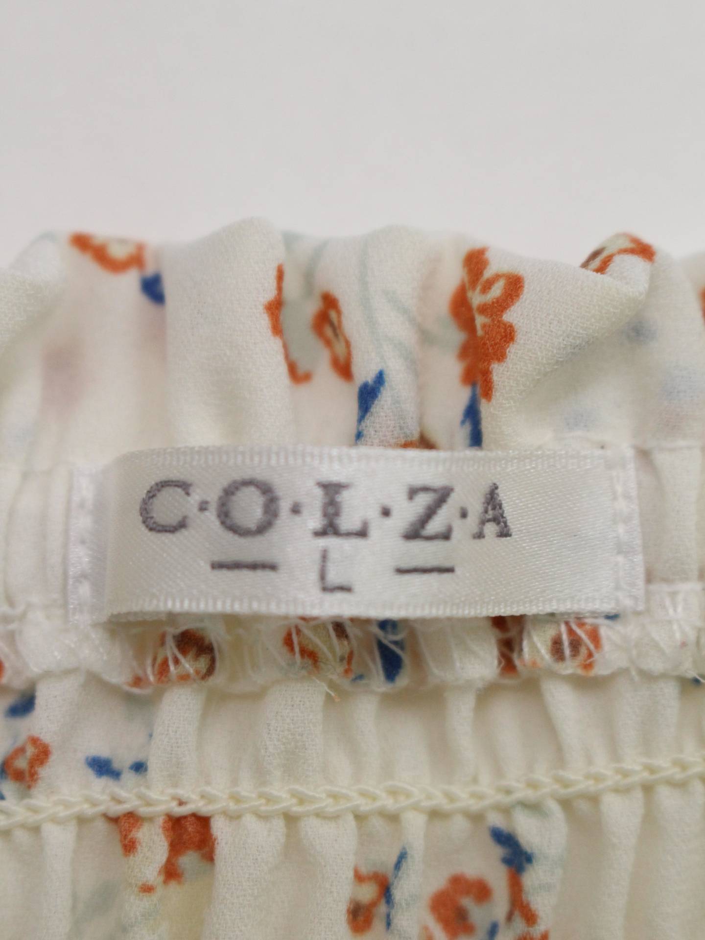 COLZA/シャツ/ブラウス/トップス/アイボリー/L