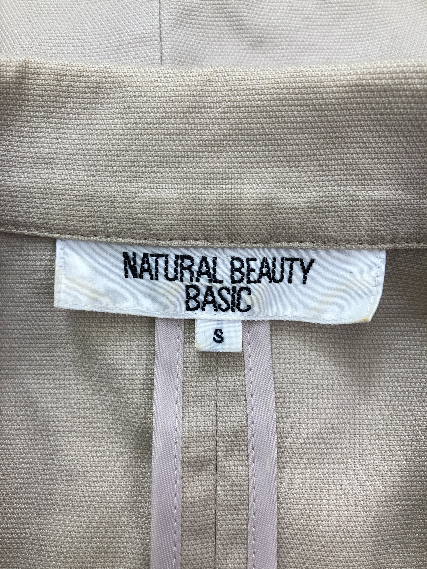 NATURAL BEAUTY BASIC/ナチュラルビューティーベーシック/テーラードジャケット/ジャケット/アウター/ベージュ/S