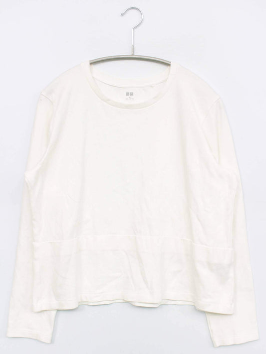 UNIQLO/ユニクロ/Tシャツ/カットソー/トップス/ホワイト/XL