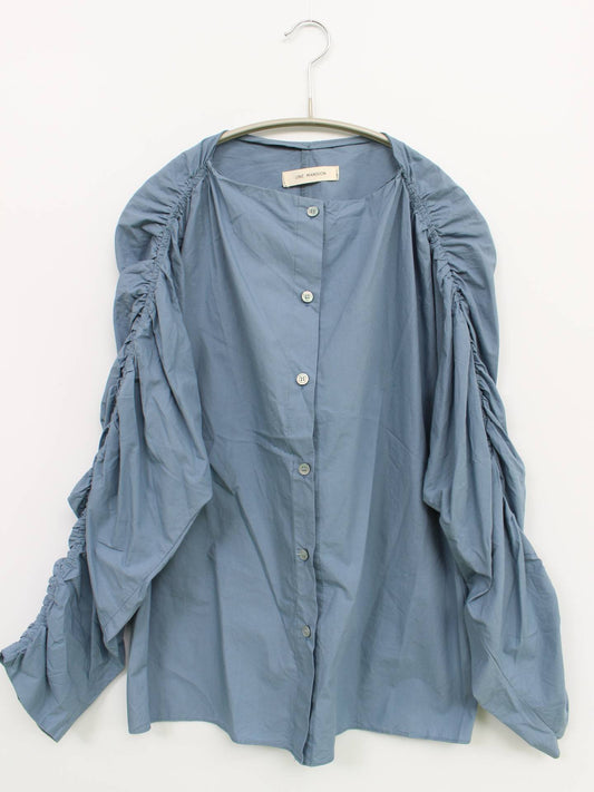 UNE MANSION/シャツ/ブラウス/トップス/スカイブルー/F