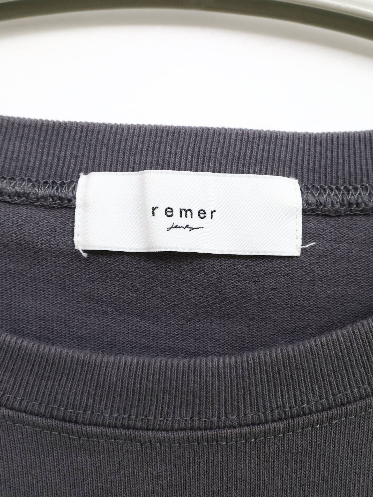 remer/リメール/Tシャツ/カットソー/トップス/グレー/L