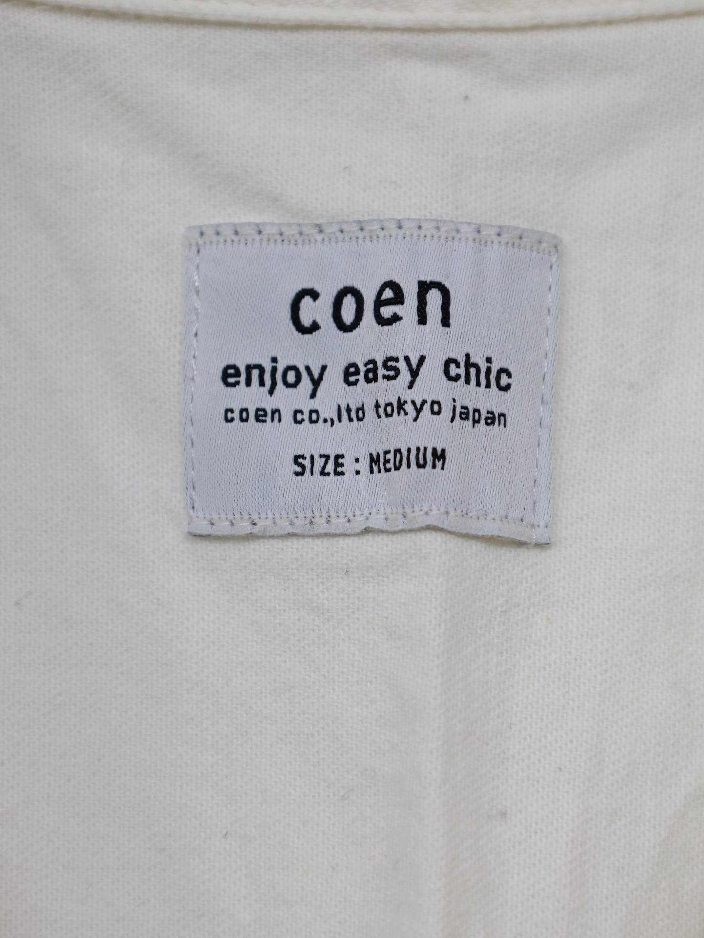 coen/シャツ/ブラウス/トップス/ホワイト/MEDIUM