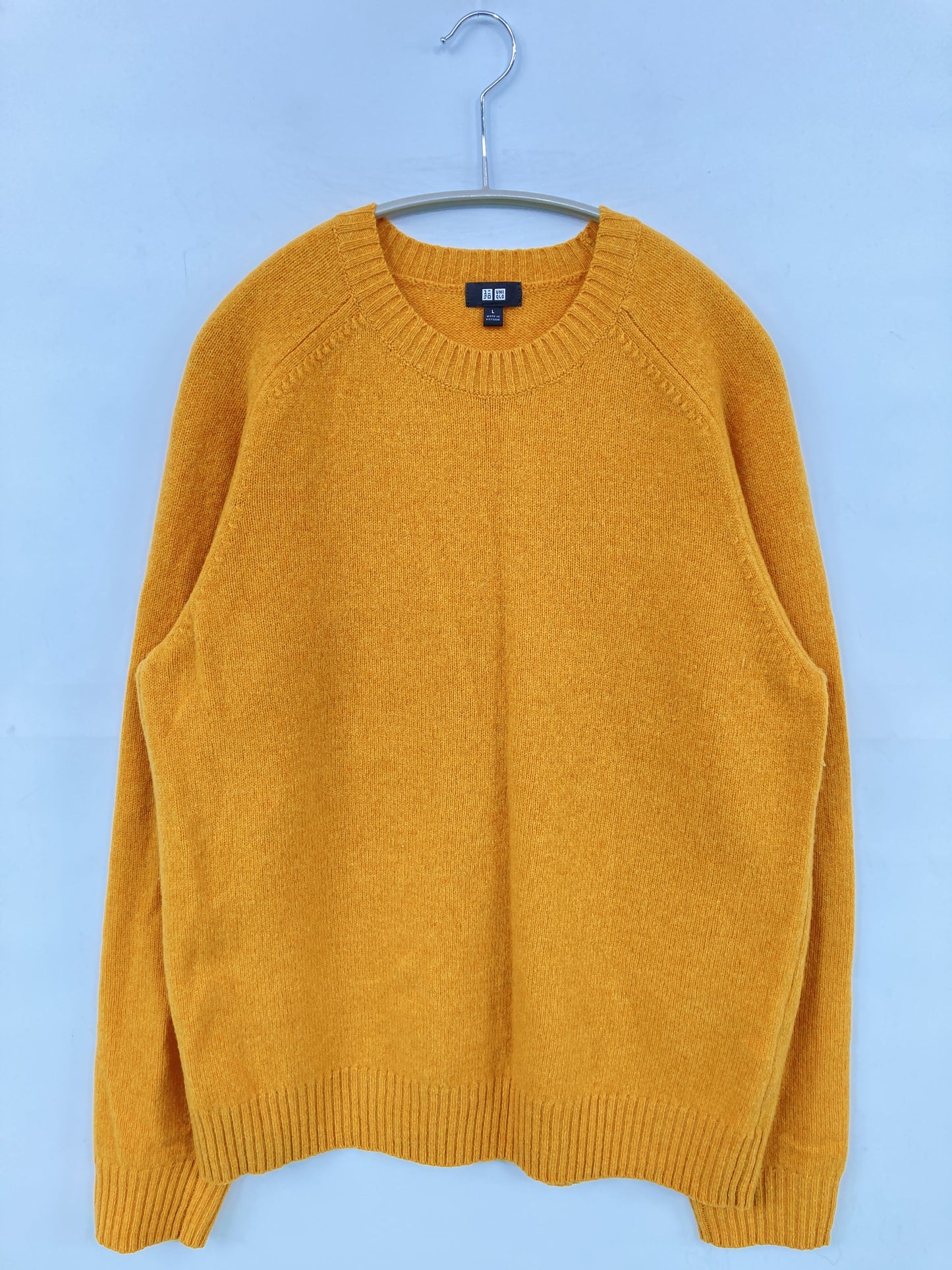 UNIQLO/ユニクロ/ニット/セーター/トップス/イエロー/L