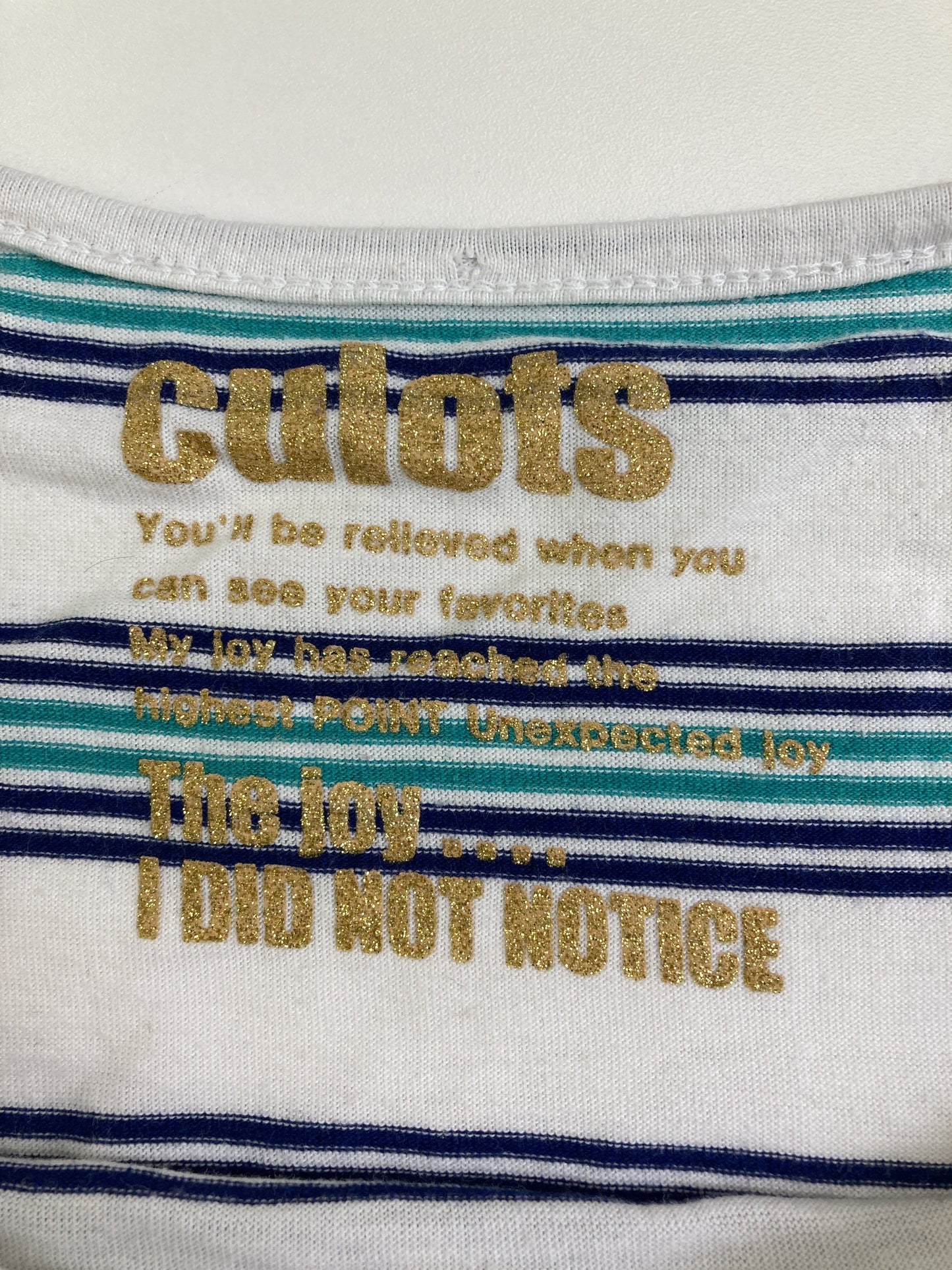 culots/Tシャツ/カットソー/トップス/ホワイト/M
