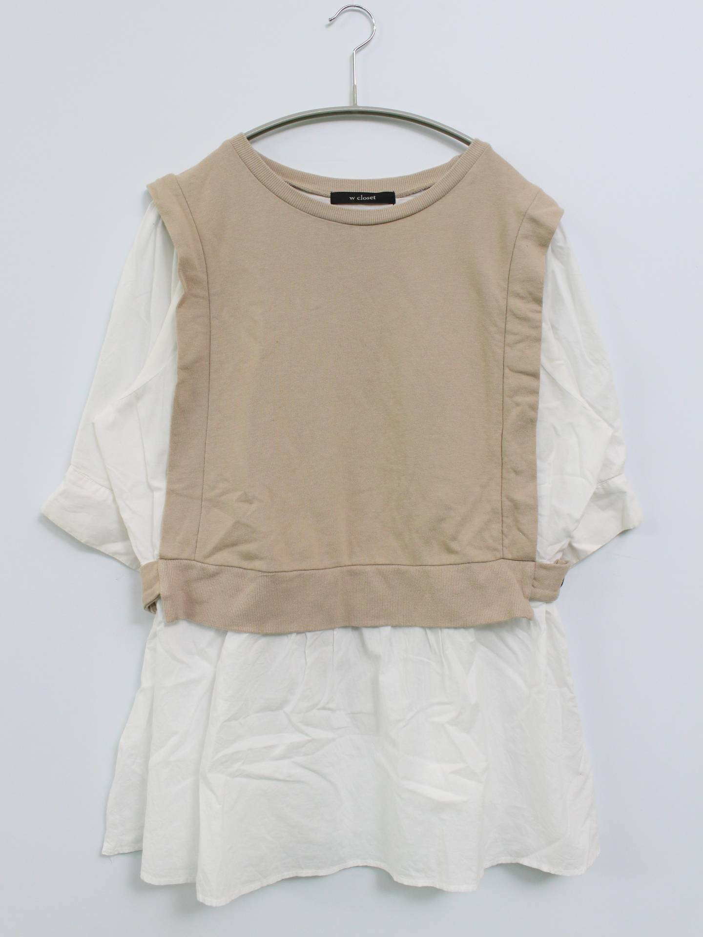 w closet/ダブルクローゼット/シャツ/ブラウス/トップス/ベージュ/F