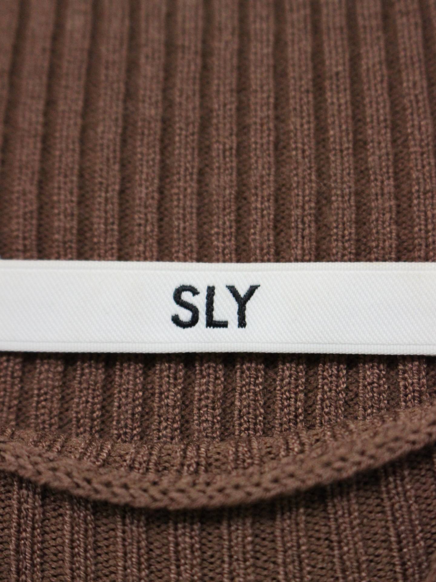 SLY/スライ/ニット/セーター/トップス/ブラウン/FREE