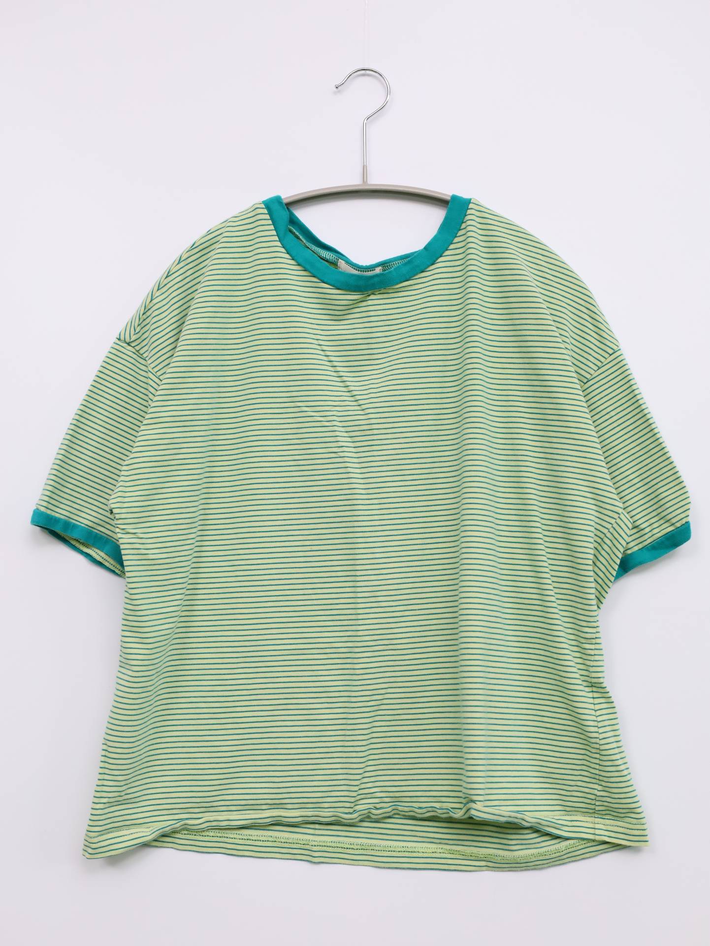 apres jour mignon/Tシャツ/カットソー/トップス/ライトグリーン/LL