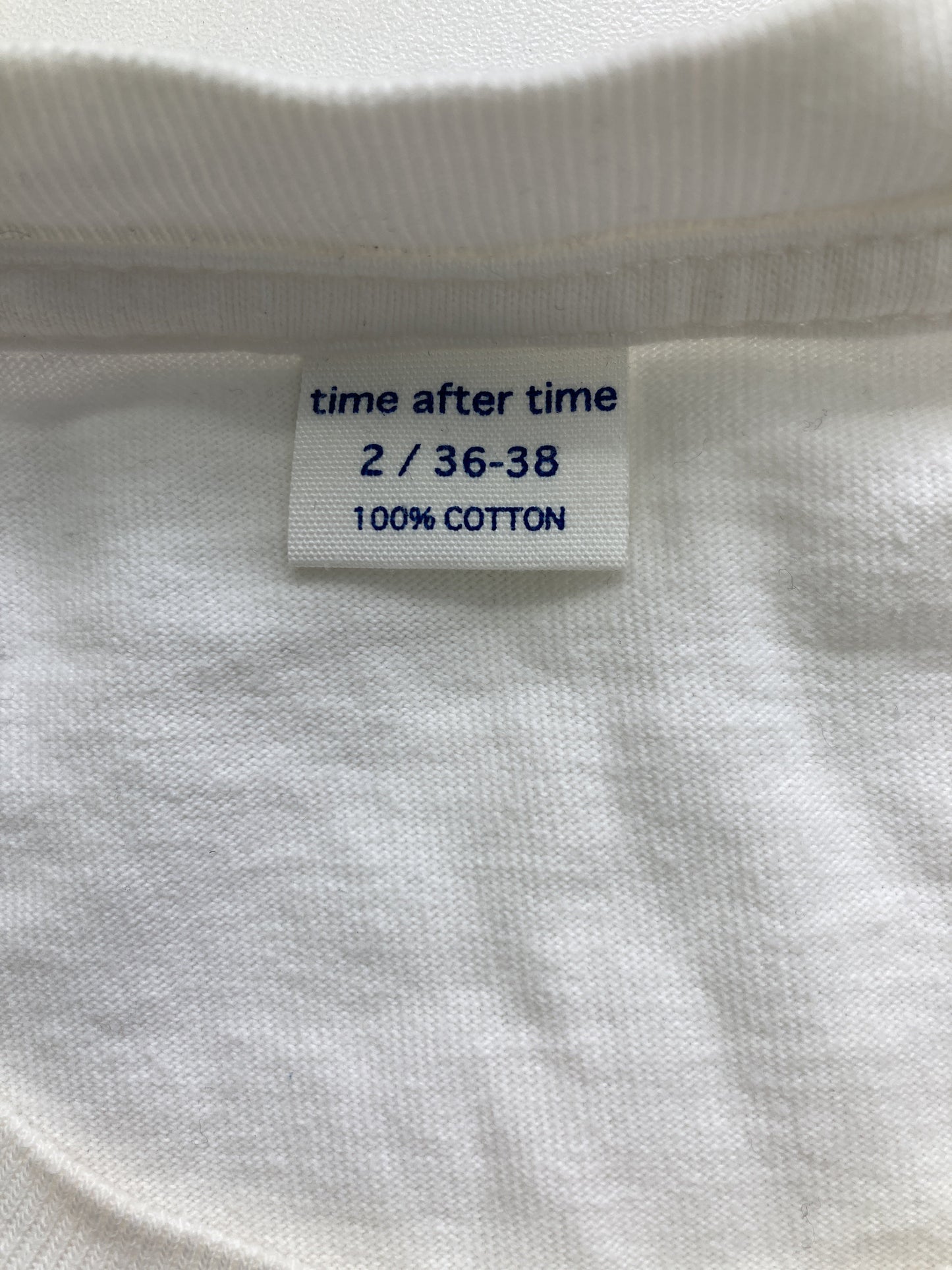 time after time/Tシャツ/カットソー/トップス/ホワイト/2/36-38