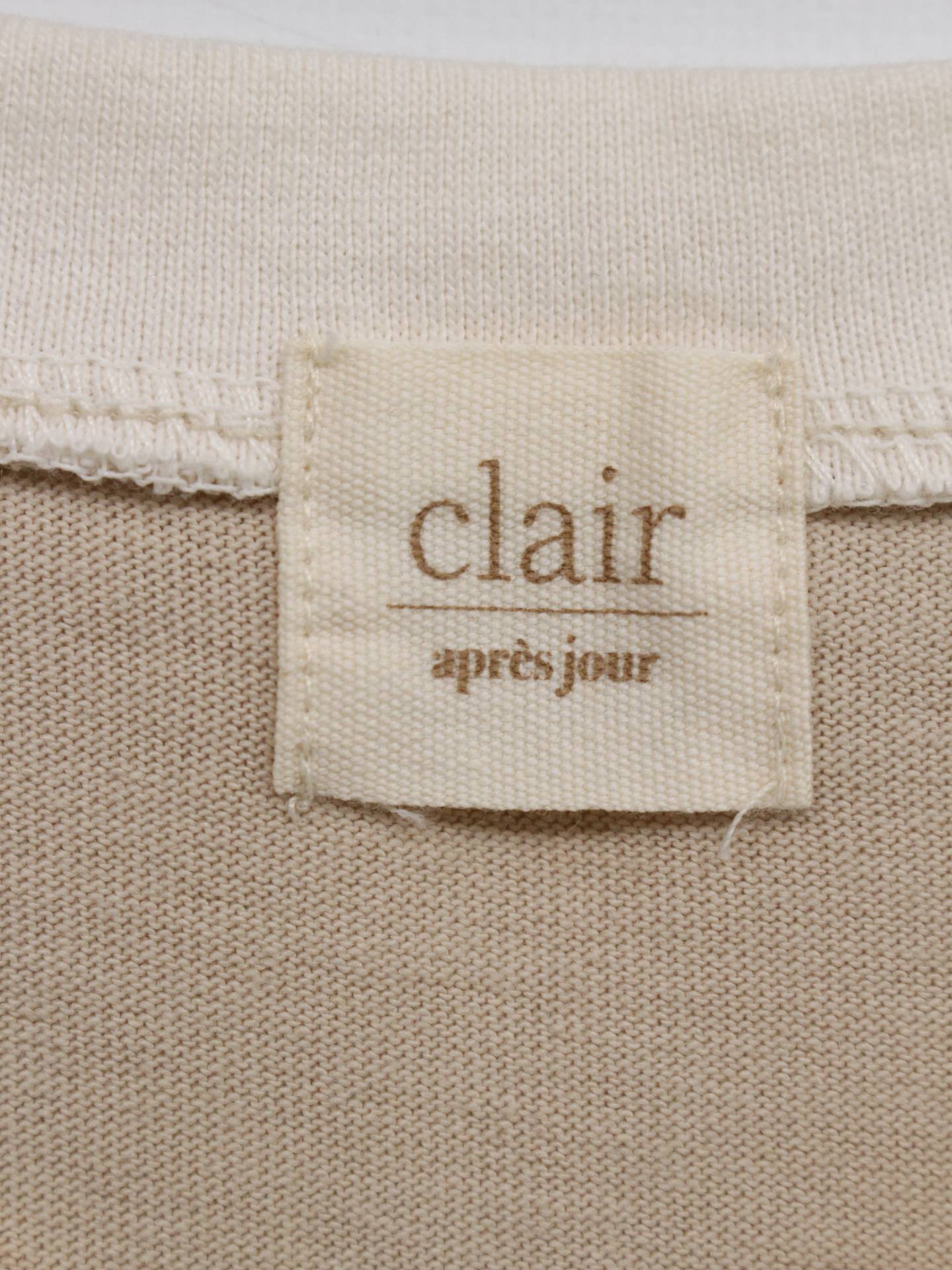 clair/Tシャツ/カットソー/トップス/ベージュ/F