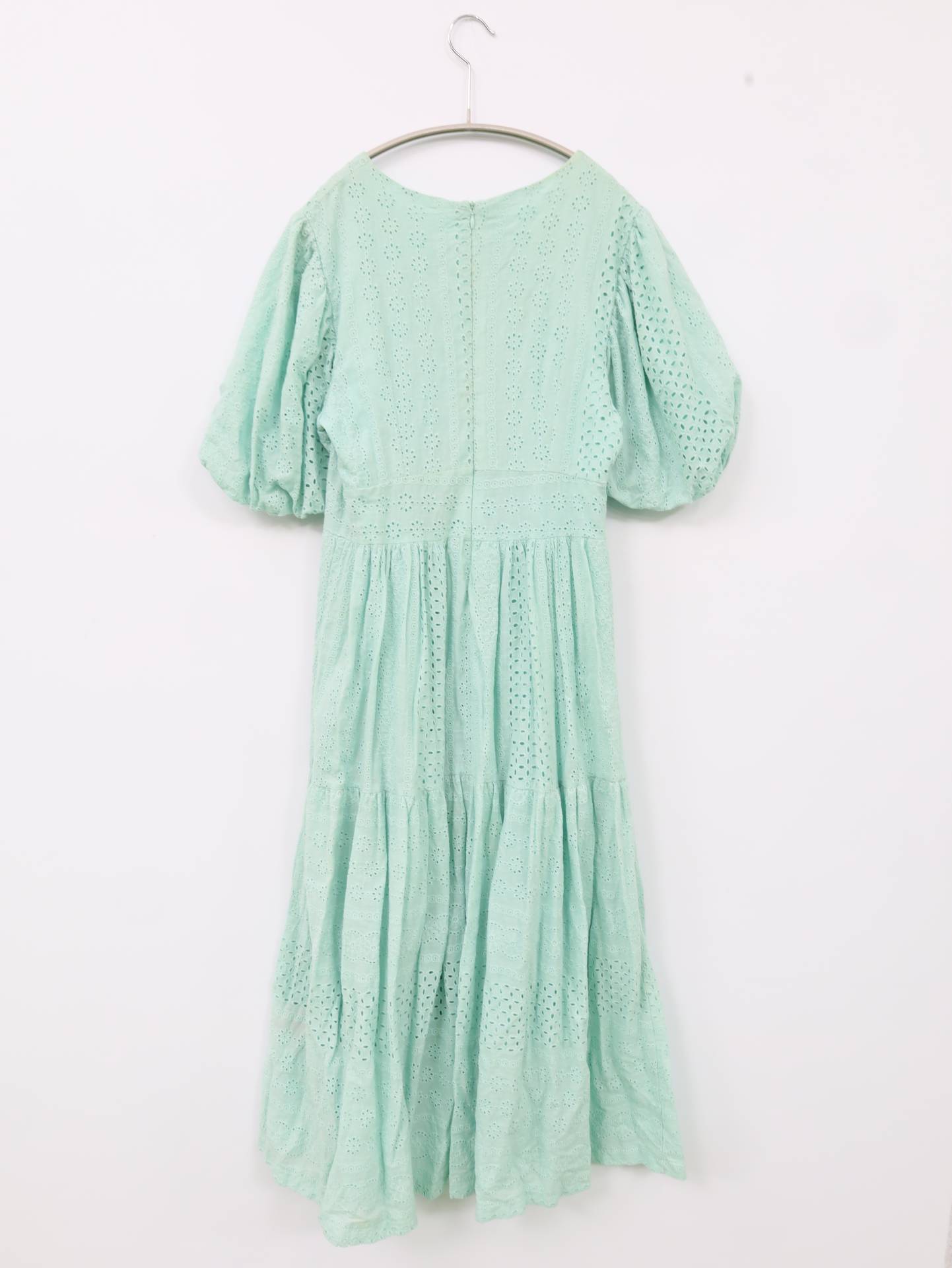 17kg/シャツワンピース/ワンピース/ドレス/ライトグリーン/L