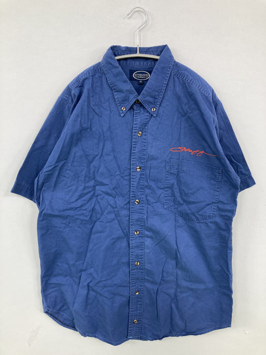 シャツ/ブラウス/トップス/ブルー/XL