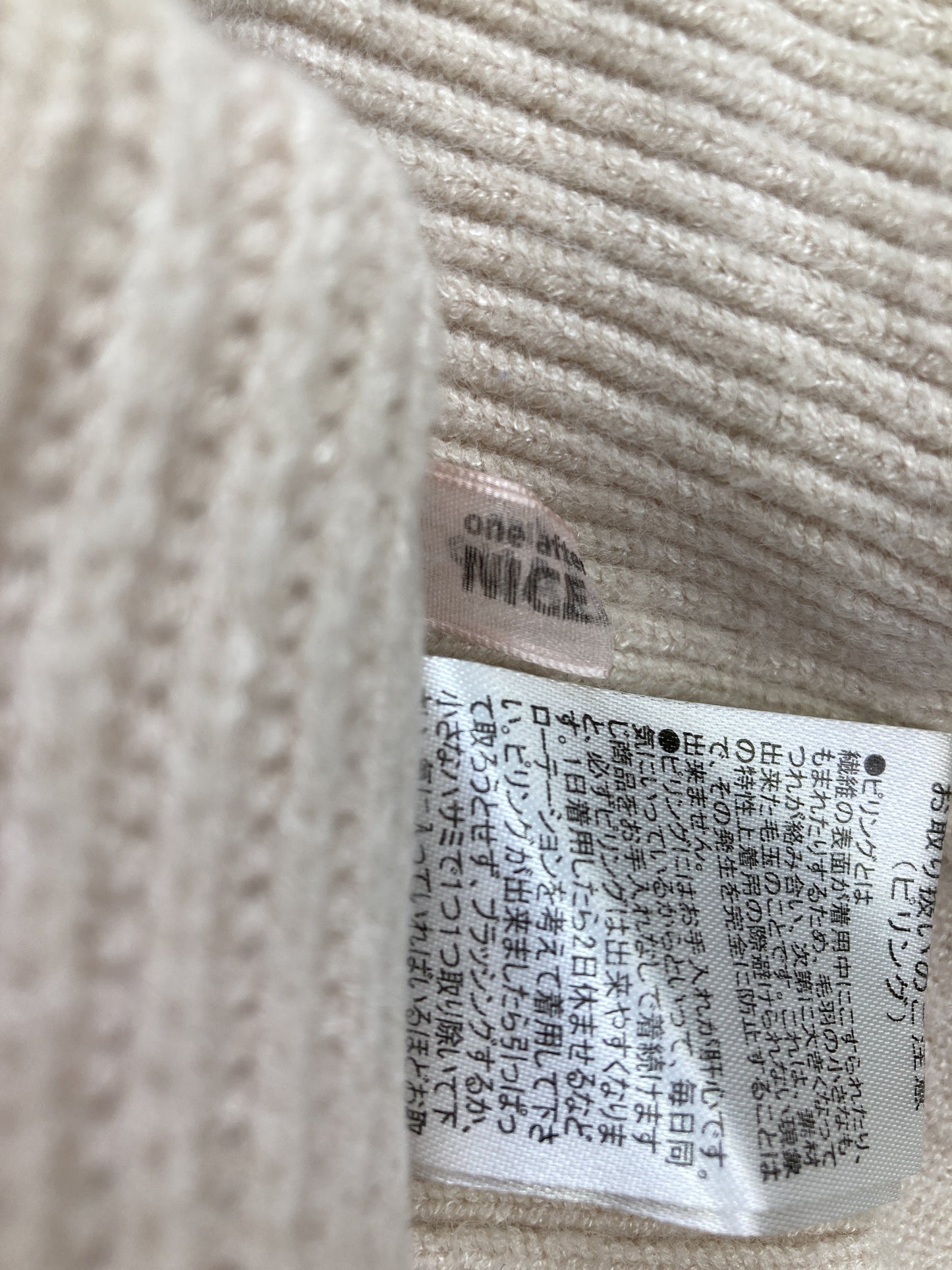 NICE CLAUP/ナイスクラップ/Tシャツ/カットソー/トップス/アイボリー/F