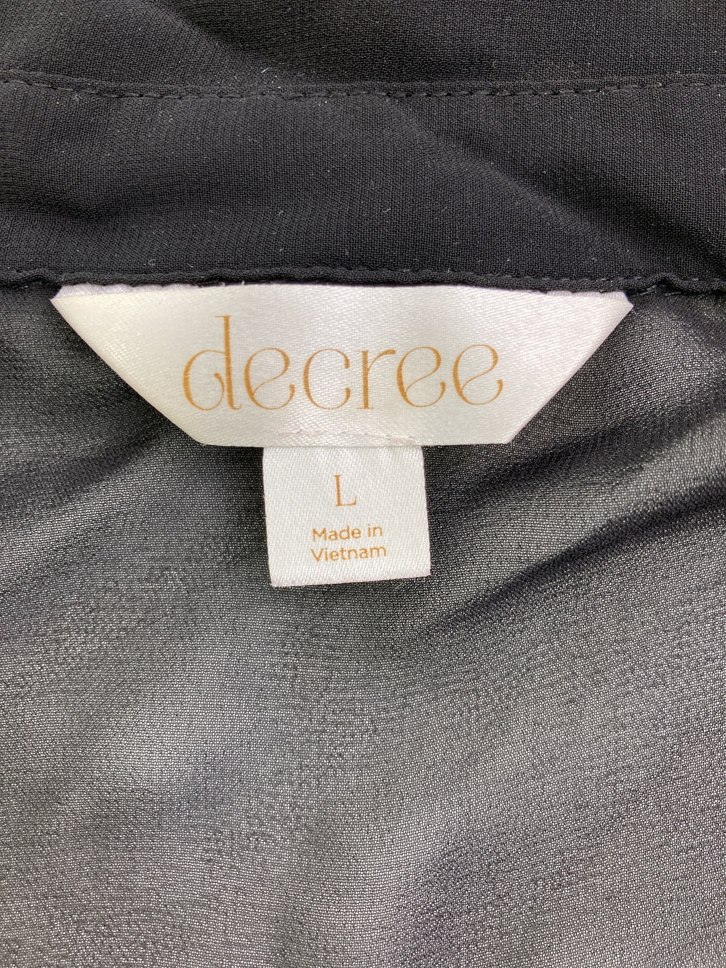 decree/シャツワンピース/ワンピース/ドレス/ブラック/L