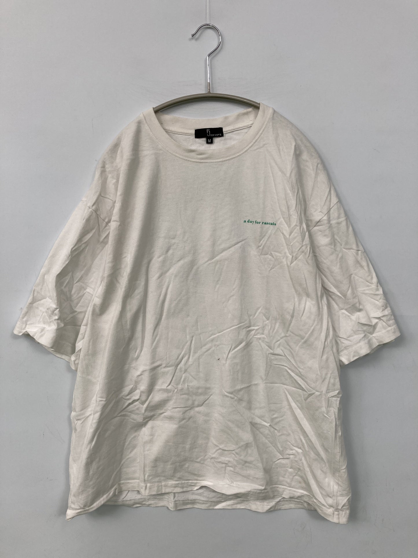 ZIP FIVE/ジップファイブ/Tシャツ/カットソー/トップス/ホワイト/M