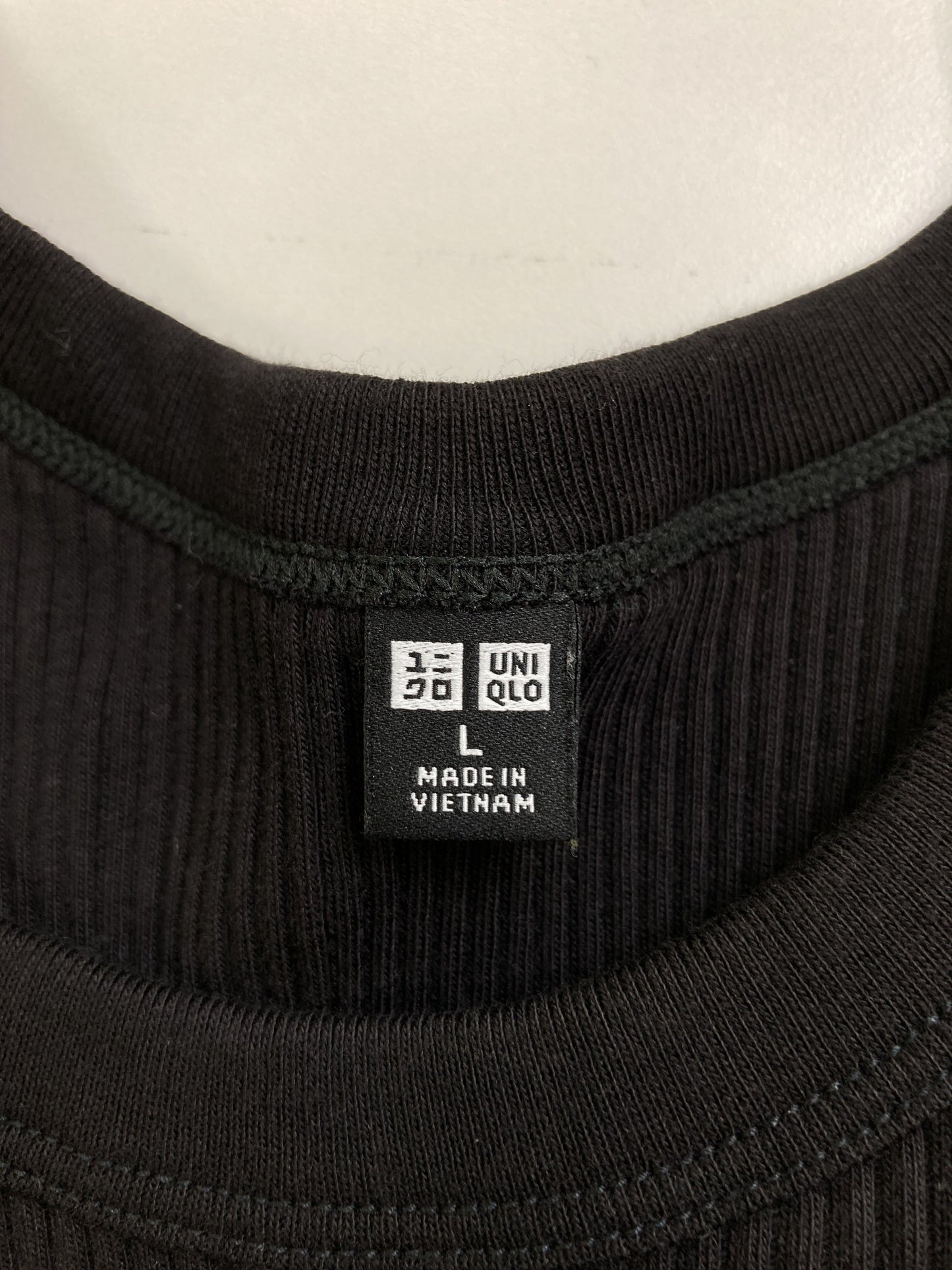 UNIQLO/ユニクロ/タンクトップ/トップス/ブラック/L