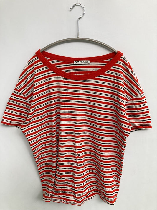 ZARA/ザラ/Tシャツ/カットソー/トップス/レッド/S