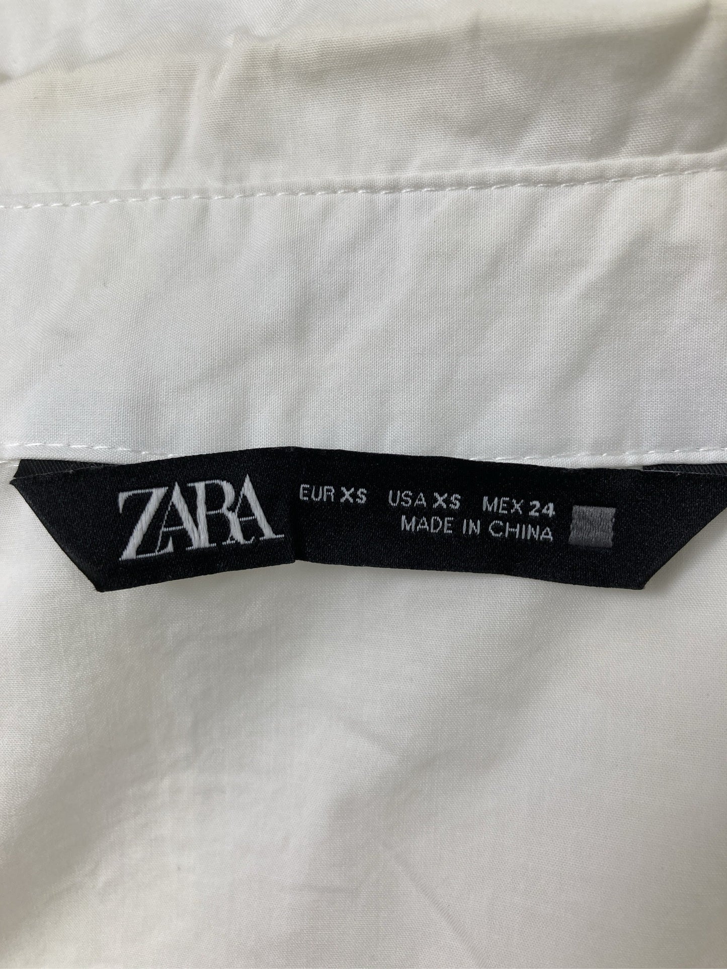 ZARA/ザラ/シャツ/ブラウス/トップス/ホワイト/XS