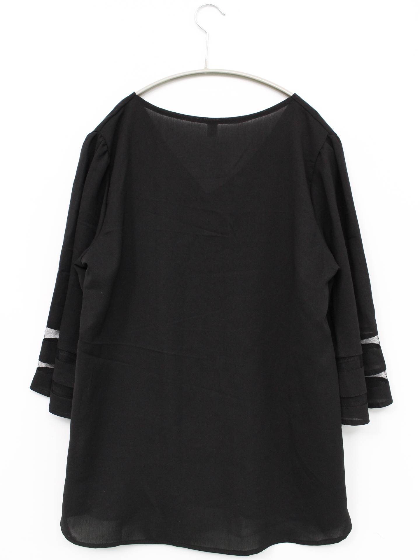 QIAO JIA REN/Tシャツ/カットソー/トップス/ブラック/L