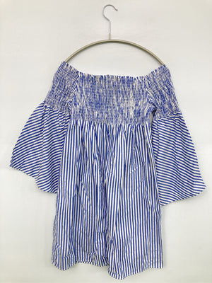 ZARA/ザラ/シャツ/ブラウス/トップス/ブルー/XS