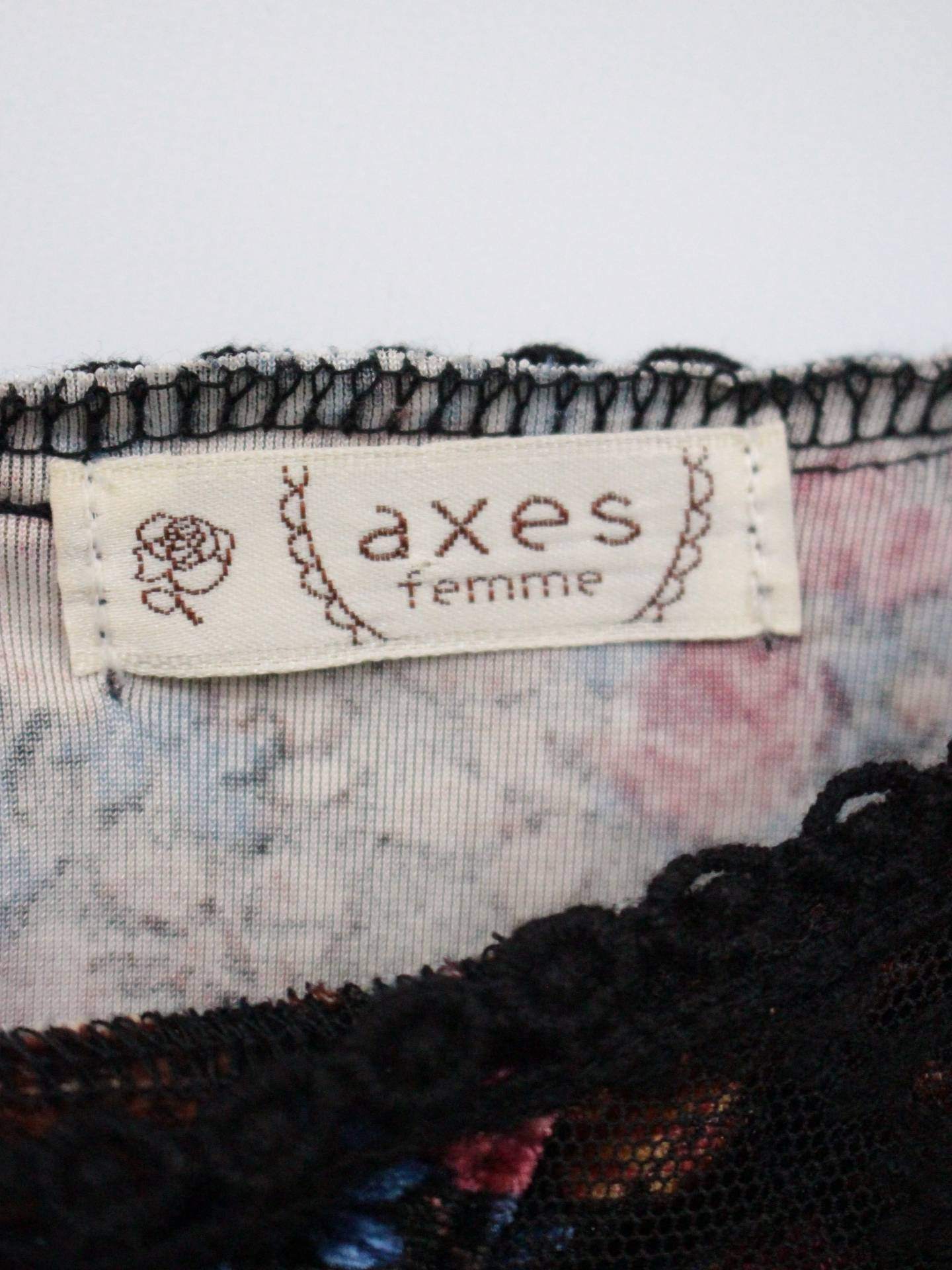 axes femme/Tシャツ/カットソー/トップス/ブラック/M 160/85