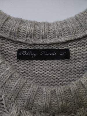 Bling Perdu/ニット/セーター/トップス/ベージュ/L