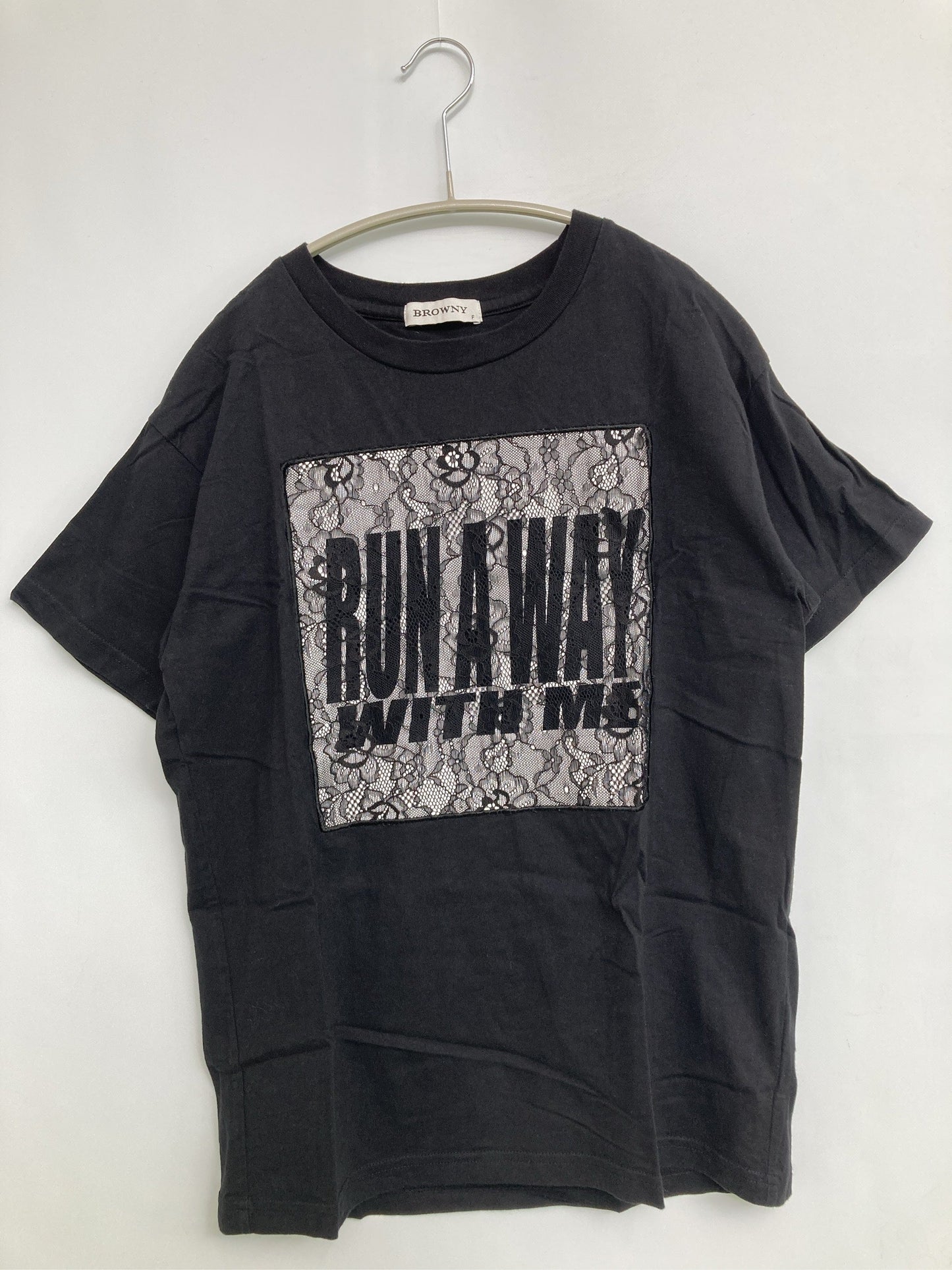 BROWNY/ブラウニー/Tシャツ/カットソー/トップス/ブラック/F