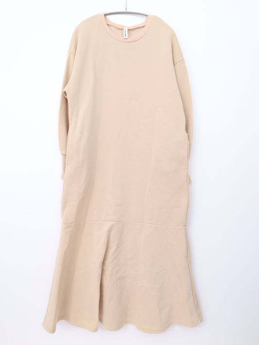 JUNOAH/ワンピース/ワンピース/ドレス/ベージュ/L