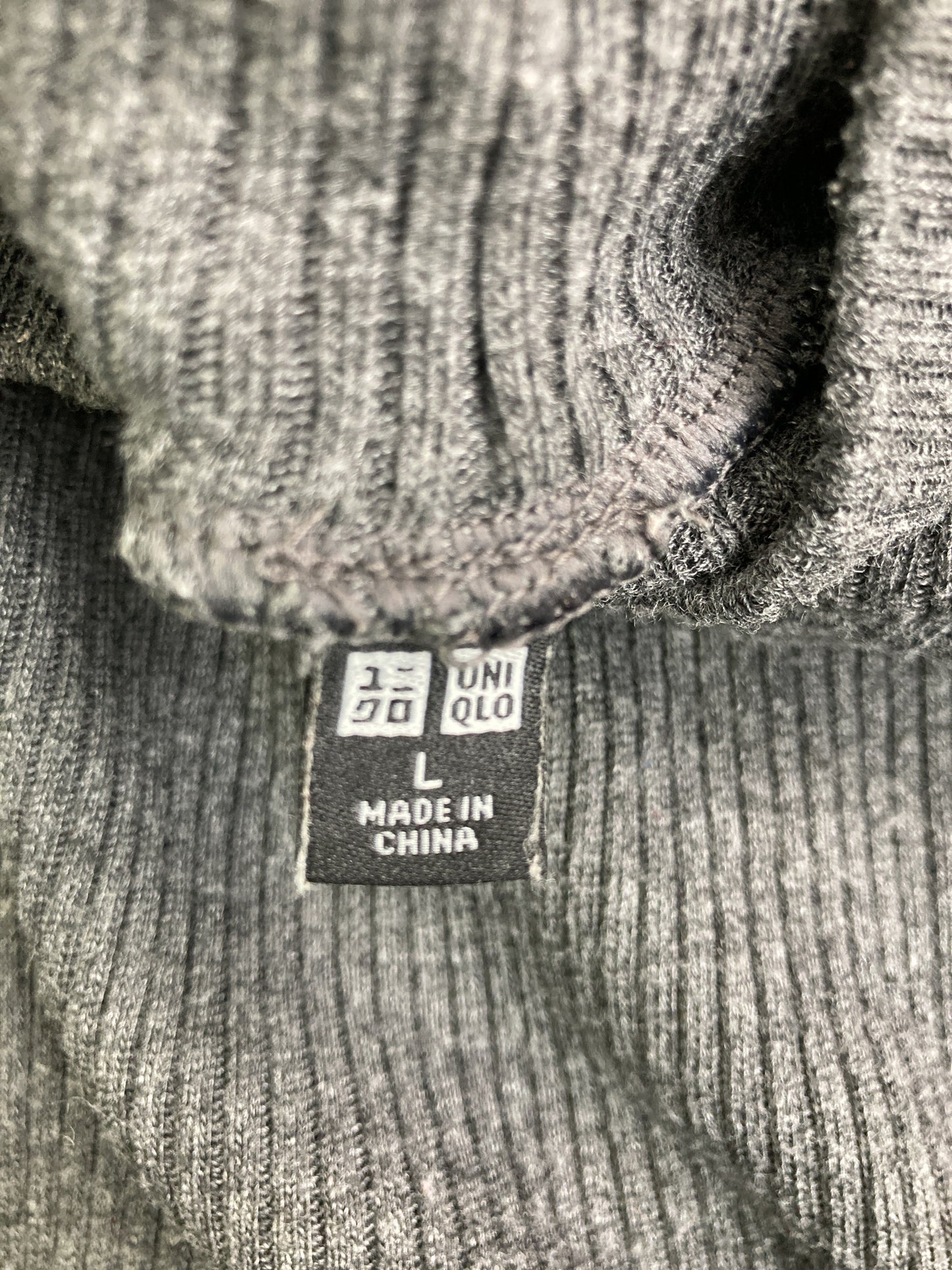 UNIQLO/ユニクロ/ニット/セーター/トップス/グレー/L