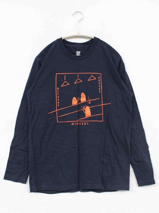 Tシャツ/カットソー/トップス/ネイビー/M