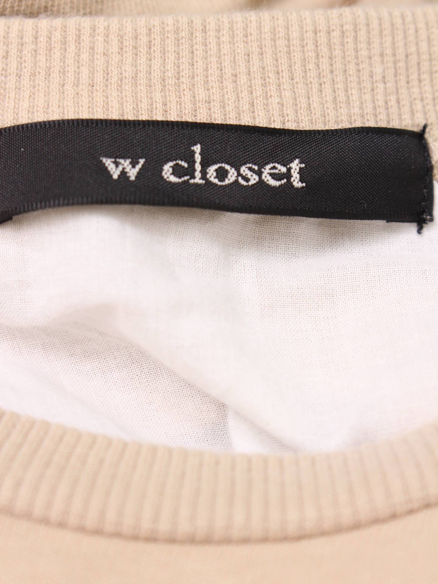 w closet/ダブルクローゼット/シャツ/ブラウス/トップス/ベージュ/F