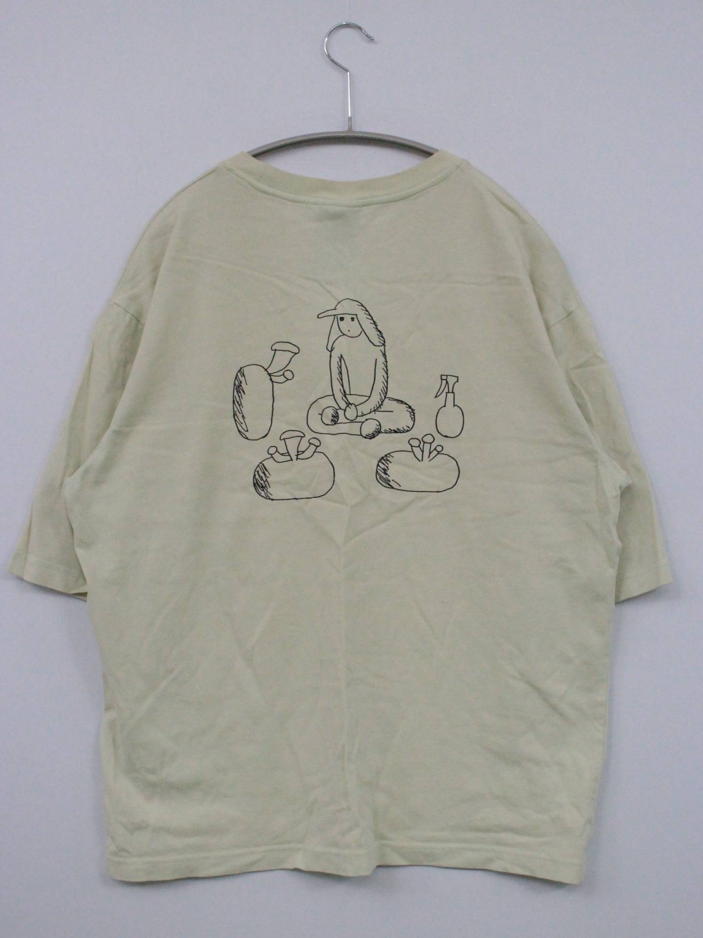 WAIT & SLEEP/Tシャツ/カットソー/トップス/アイボリー/L