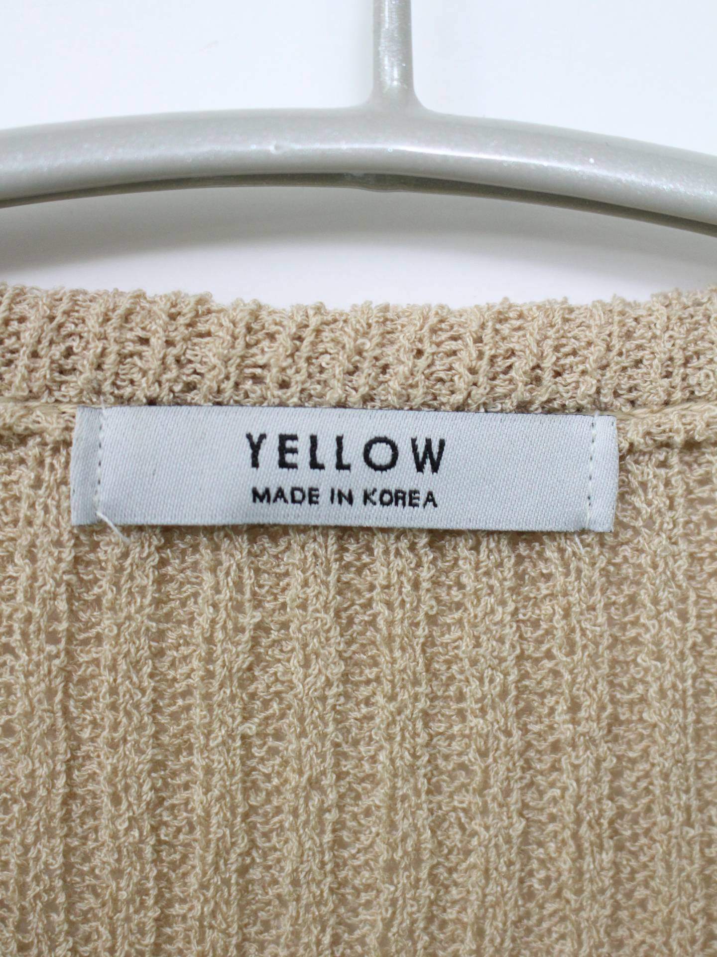 YELLOW/カーディガン/ボレロ/トップス/ベージュ