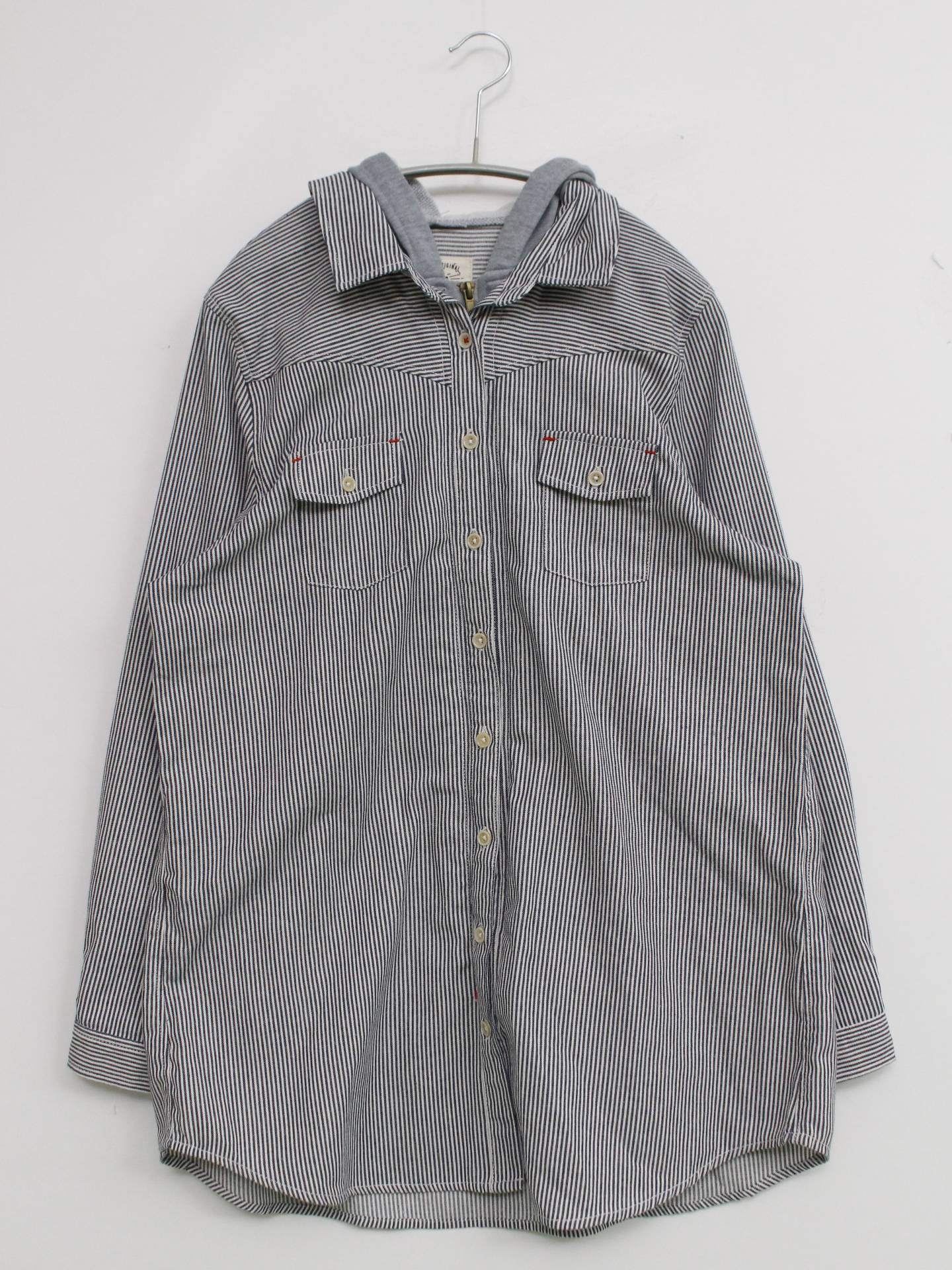 natural and casual clothing/シャツ/ブラウス/トップス/ブルー/3L