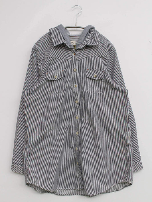 natural and casual clothing/シャツ/ブラウス/トップス/ブルー/3L