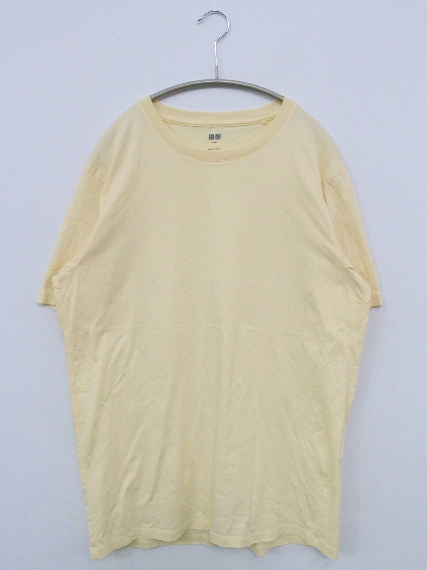 UNIQLO/ユニクロ/Tシャツ/カットソー/トップス/イエロー/L