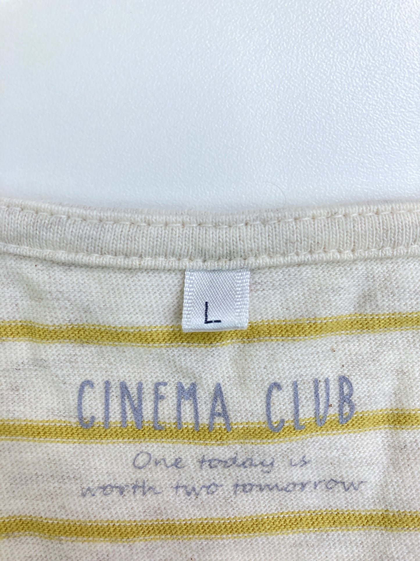 CINEMA CLUB/シネマクラブ/Tシャツ/カットソー/トップス/イエロー/L