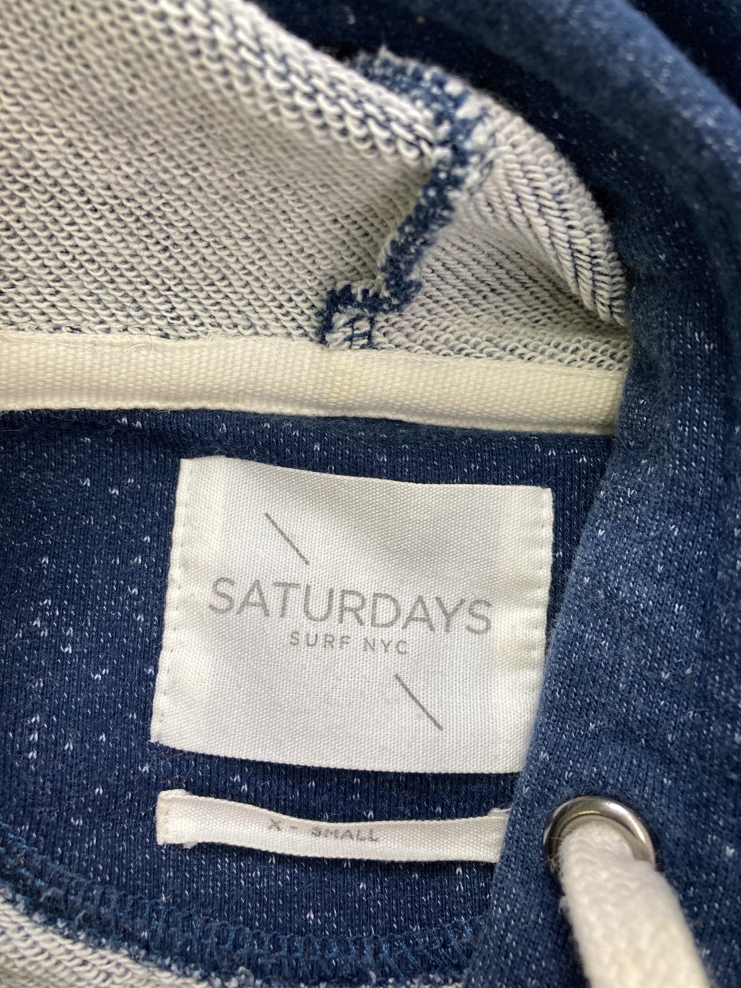 SATURDAYS/パーカー/トップス/ブルー/X-SMALL