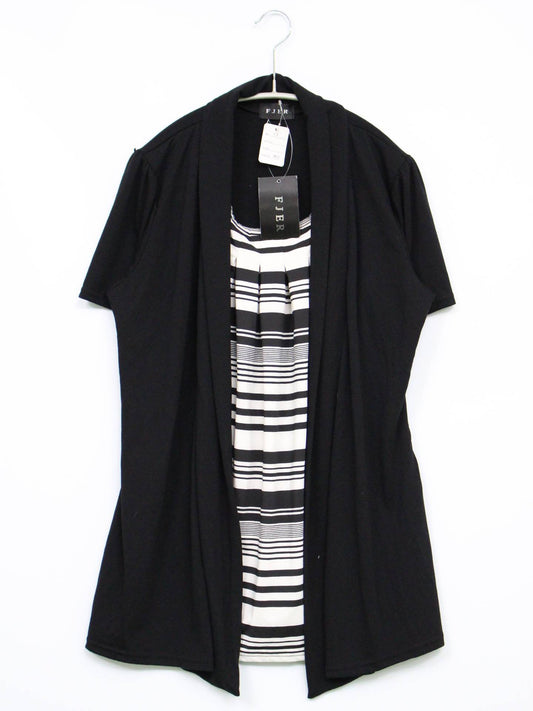 FJER/Tシャツ/カットソー/トップス/ブラック/L