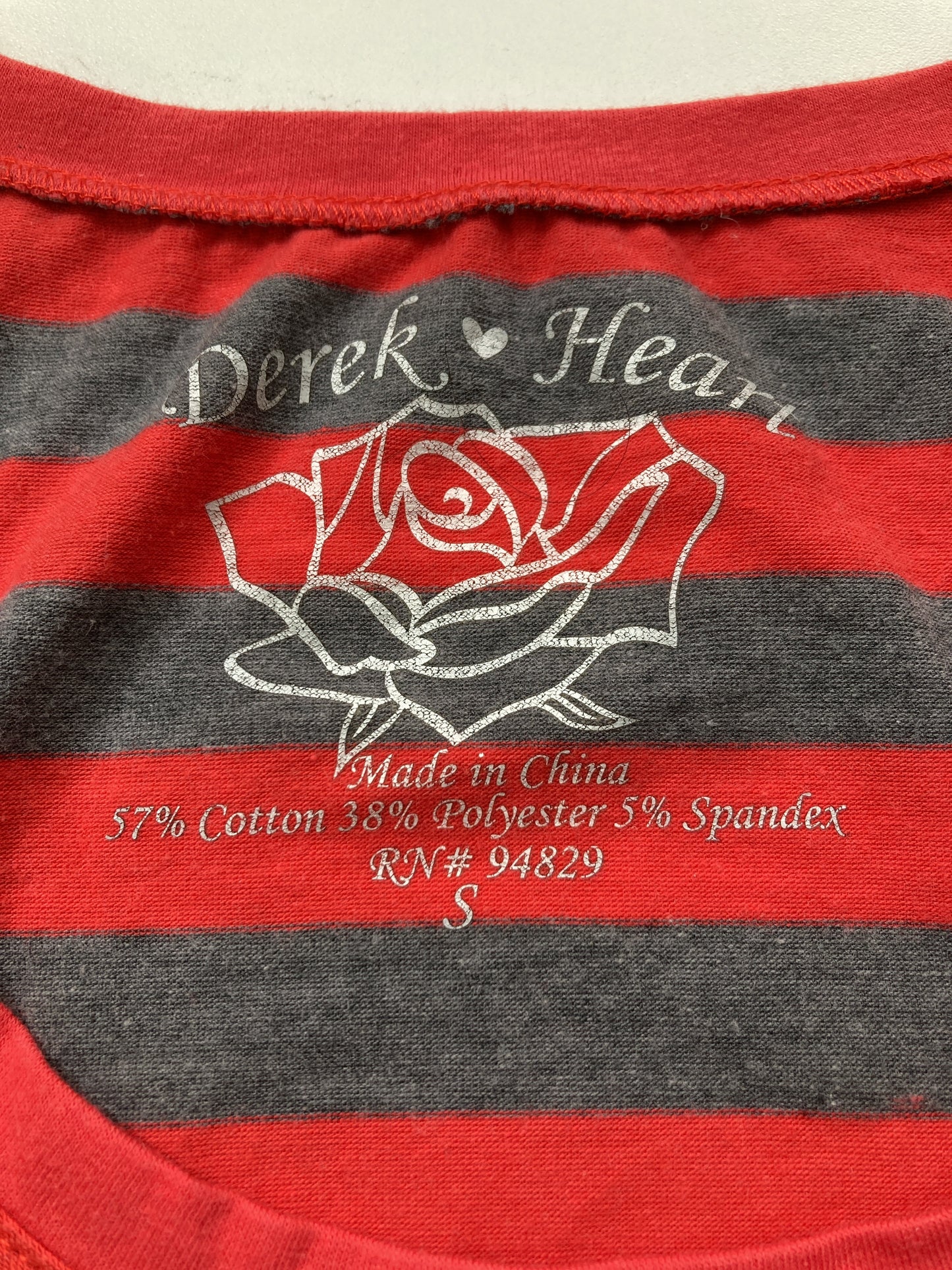 Derek Heart/Tシャツ/カットソー/トップス/レッド/S