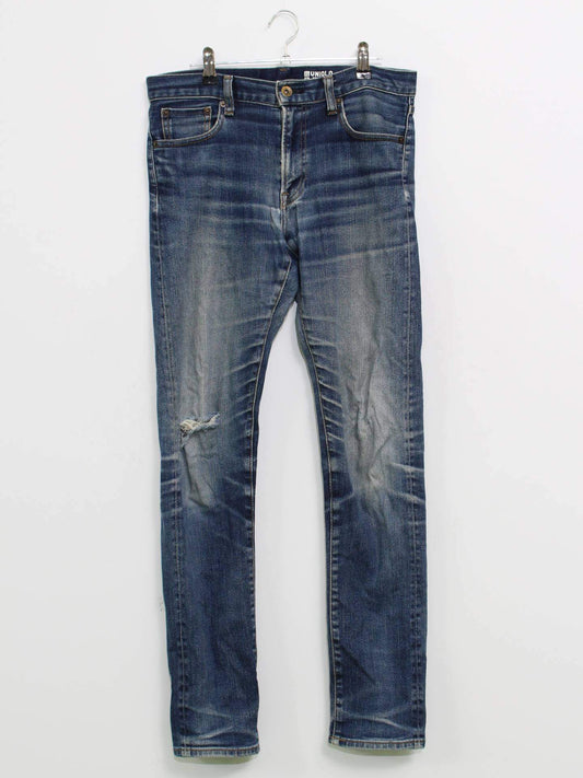 UNIQLO/ユニクロ/デニムパンツ/パンツ/ブルー/31(79cm)