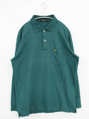 Golden Bear/ゴールデンベア/ポロシャツ/トップス/グリーン/L