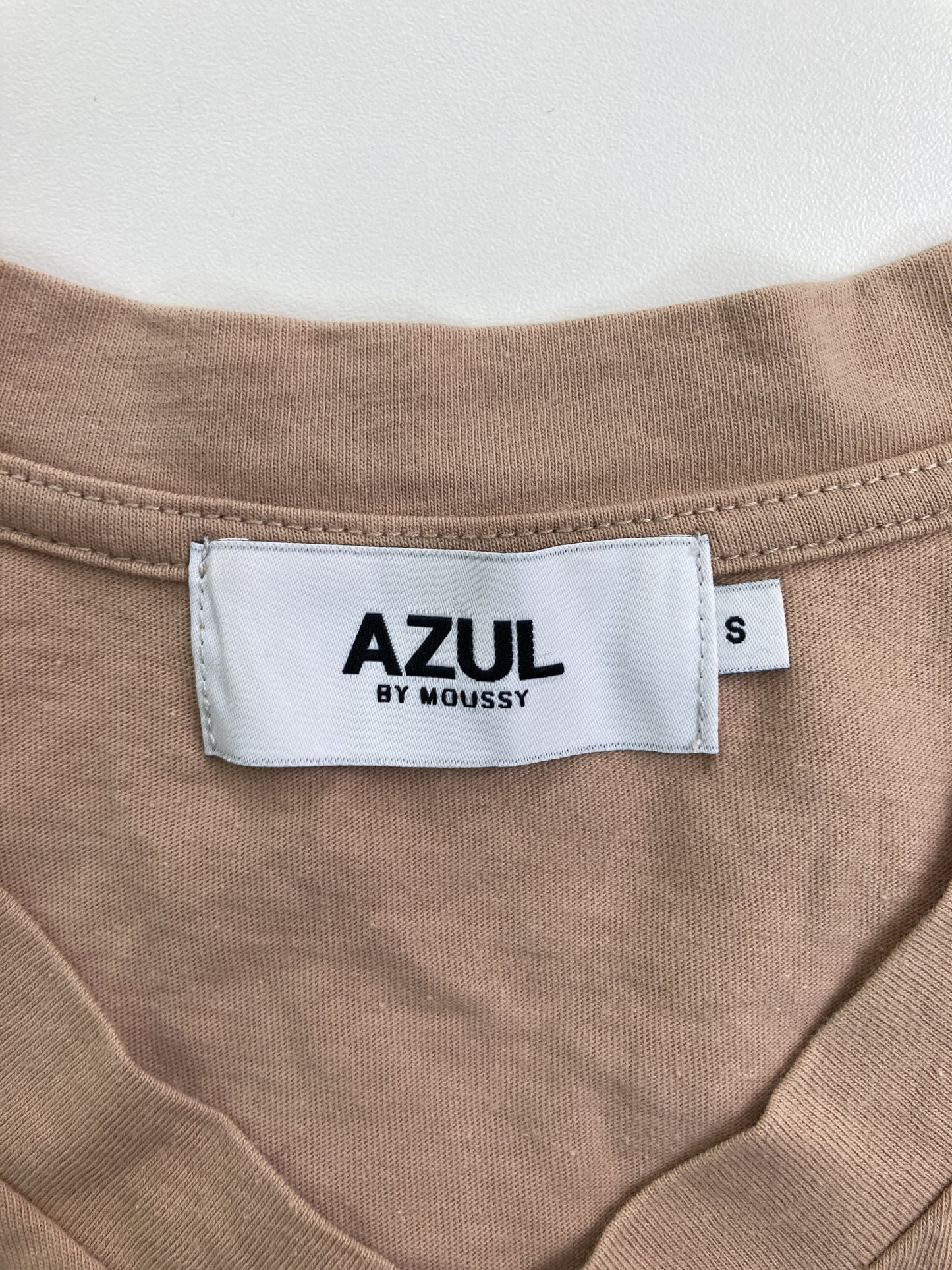 AZUL by MOUSSY/アズールバイマウジー/Tシャツ/カットソー/トップス/ベージュ/S